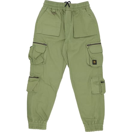 Lange heren cargo joggingbroek militair groen