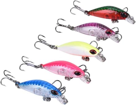 5 Stuks Kunstmatige Vislures Set - Realistisch Mini Minnow Hard Bait Jigging Accessoires