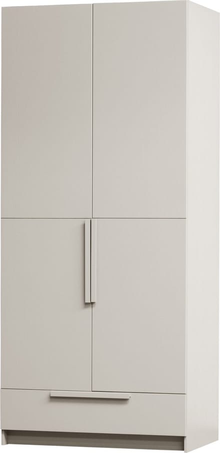 WOOOD Pure 2-deurs Hang/Legkast Splitdeur - Grenen - Dust - 215x95x60