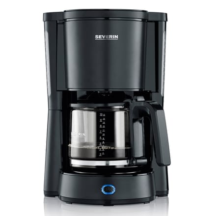 Severin Koffiezetapparaat 1000W mat zwart   KA 9554