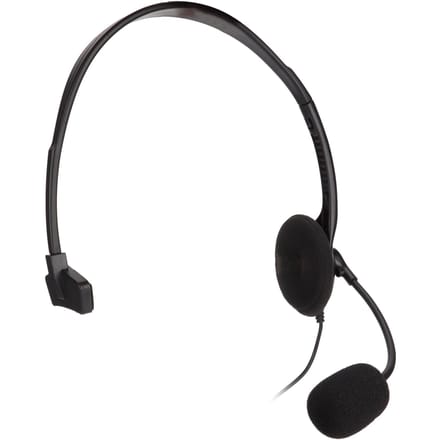 Casque téléphonique S480 avec prise 3,5 mm et réduction du bruit, casque d'écoute réglable pour service client à une oreille