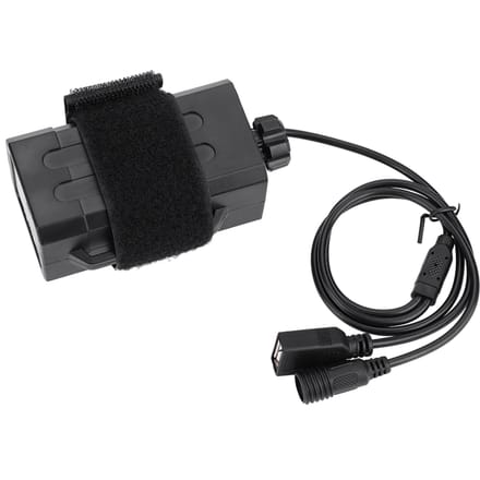 18650 Waterdichte Batterijpakket Behuizing Cover USB DC Dubbele Interface Voor Fiets Fietslamp black