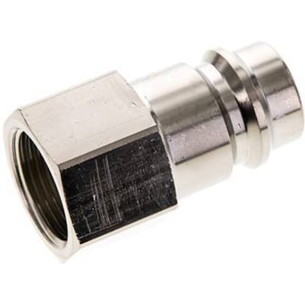Vernikkeld Messing DN 19 Luchtkoppeling Insteeknippel G 3/4 inch Binnendraad - CLP19-F-BN-034