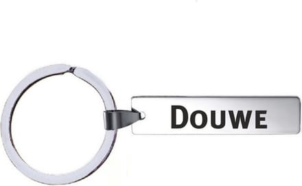 Sleutelhanger Met Naam - Douwe - RVS