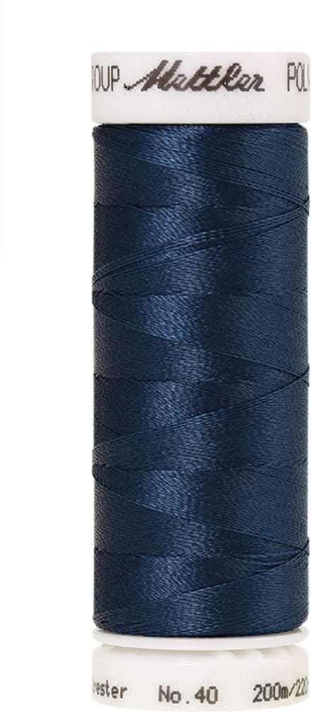 Mettler borduurgaren - Blauw - Nr 3732 - Polysheen - 200 meter