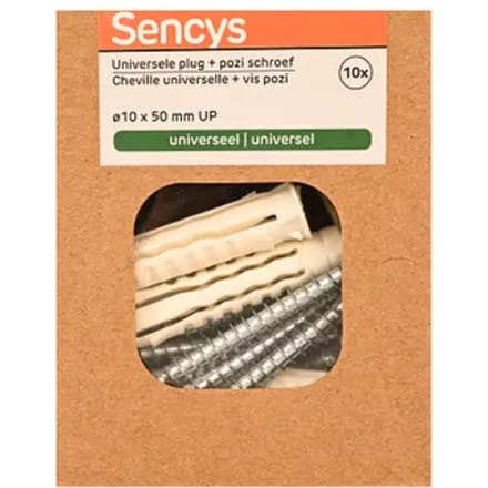 Sencys Universele Plug Nylon - Diam. 10x50mm - 10 Stuks
