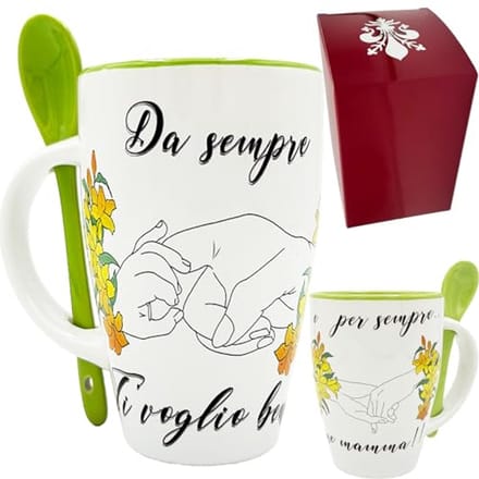 Keramische Mok met Lepel in Geschenkdoos - Perfect Cadeau voor Moederdag