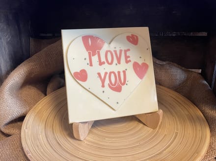 Callebaut - Chocolade voor valentijn - I Love You - Smaak Wit