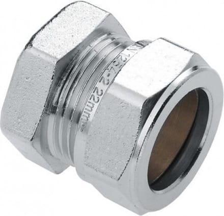 BONFIX 82497 Eindkoppeling 28 mm. vernikkeld
