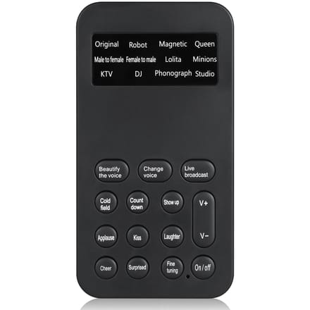 Mini Voice Changer Geluidseffecten Machine Audiokaart Geluidswisselaar Plug & Play 8 geluidseffecten voor zwart