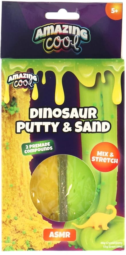 Amazing Cool Putty - Stretchy Sand Dino - Speelgoed voor Kinderen