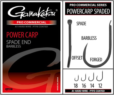 Gamakatsu - Haken PRO-C Powercarp Spade A1 PTFE BL - Gamakatsu