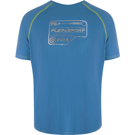 Prestatie Korte Mouw Logo T-shirt in Teal