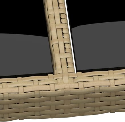 Tuintafel - Buitenmeubel - Terras Genieten - Gehard Glas - 250 cm - Beige