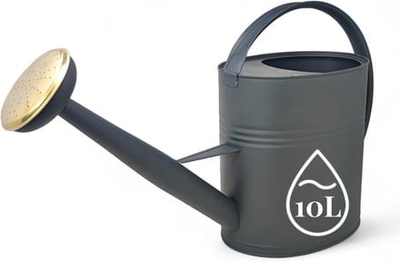 MKSS® Gieter 10 Liter - Sproeier voor Binnen en Buiten - Antraciet - Groot