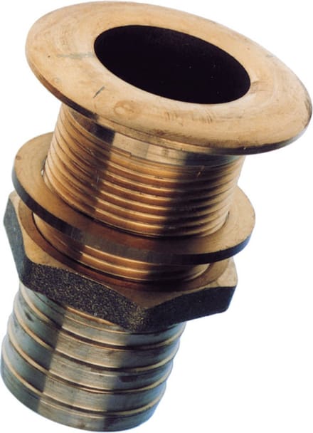 allpa Messing huiddoorvoer met slangtule, 2"x57mm