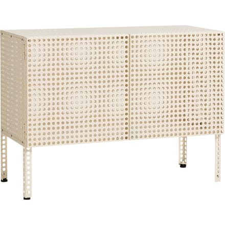 HAY Geperforeerd kabinet - small - HAYPerforatedCabinetEggshell