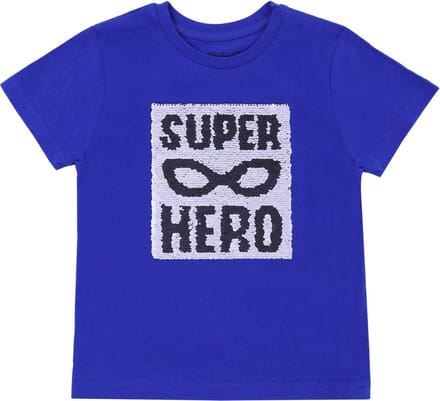 Kobaltblauw Super Hero T-shirt