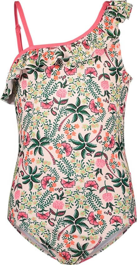 Just Beach J402-5016 Meisjes Badpak - Tropical palm - Maat 158-164