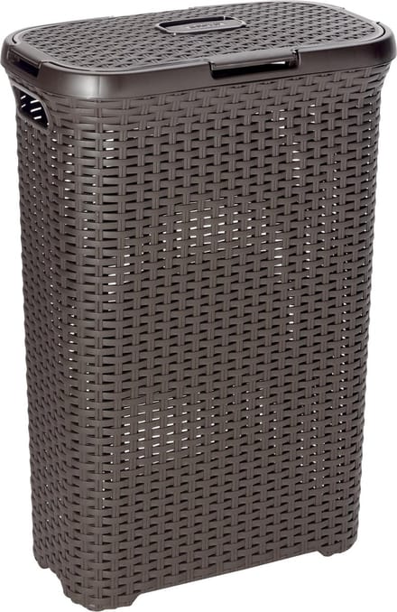 Curver Style Wasmand met deksel - 40L - Kunststof - Bruin