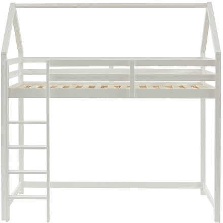Vente-unique Hutbed hout wit 90 x 190 cm