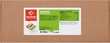 One 2 fruit appelmoes cup 48x100g