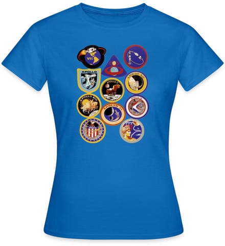 NASA Apollo-missie-insignes T-Shirt Dames
