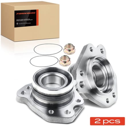 Frankberg 2x Wielnaaf Set Achter voor Citroën C4 Coupé I Peugeot 307