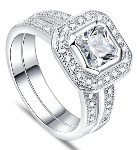 Schitterende Zilveren Ringen 19.00 mm. (maat 60)