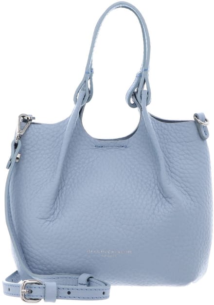 GIANNI CHIARINI Leren handtas schoudertas Dua Handbag Oasi Lichtblauw
