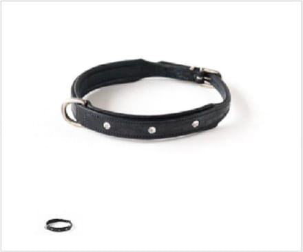 002 HB Hondenhalsband 'Diamonds' Zwart 55cm