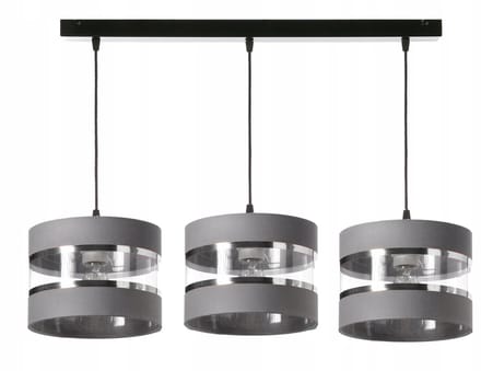 Vire Zilveren Hanglamp 3-lichts E27 - Grind Uw Kleur!