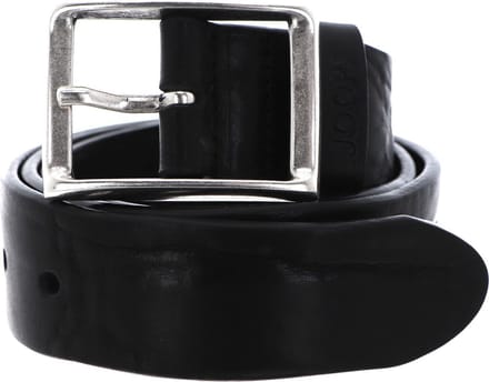 JOOP! Leren Riem Classic Jeans Belt 4,0 CM W85 Black Zwart