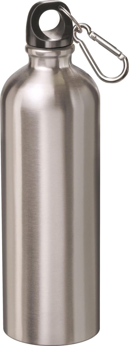 Mato Rvs Drinkfles Met Karbijnhaak 750 Ml Zilver