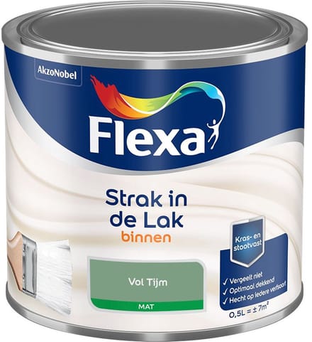 Flexa - Strak In De Lak Binnenlak Mat - Vol Tijm - Mengverf - 500 Ml