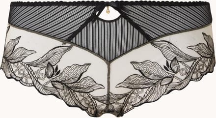 Aubade Fleur de Tattoo hipster van mesh met borduring - Maat 42