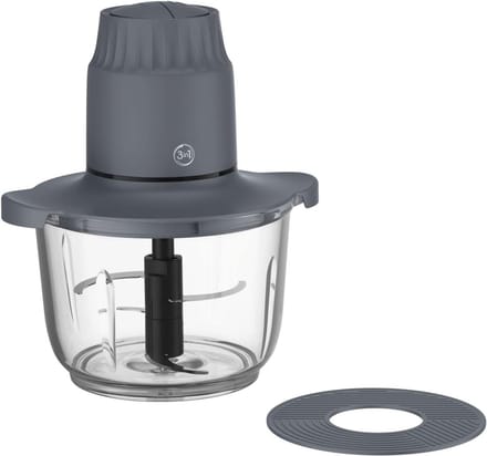SNJY® Hakmolen - Snijmachine - Groentesnijder Electrisch - 500 W - 1L - Grijs