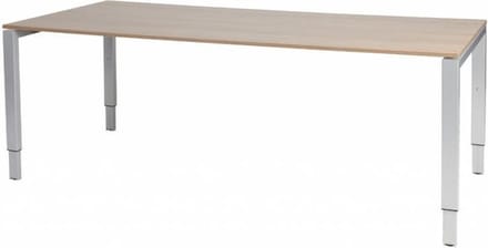 Verstelbaar Bureau - Domino 200x90 Havana Kersen - alu frame