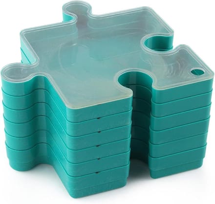 Puzzel Sorteerset - Puzzel Organizer - Puzzelstukjes Sorteren - Stapelbare Puzzelvorm - 6 Dienbladen