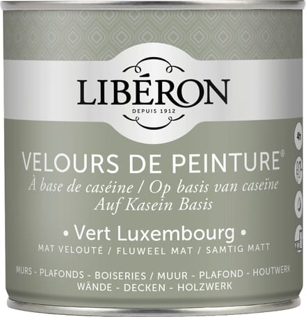 Liberon Velours De Peinture Muurverf - Mat - Vert Luxembourg - 0,5l