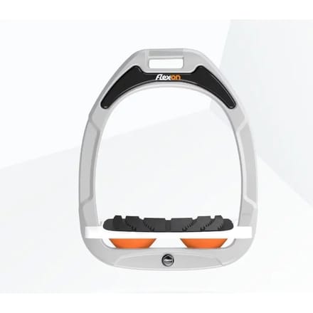 Schuin Grip Yzertjes Wit/Wit/Oranje Flex-On Green Composite