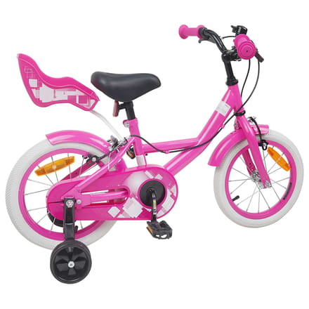 vidaXL - Kinderfiets - 14 - Inch - voor - 3-5 - jaar - oud - Roze