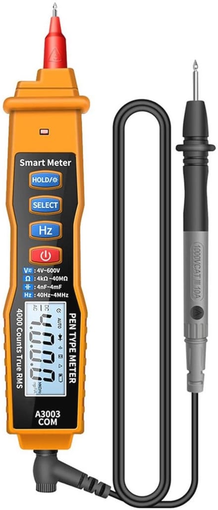 Digitale multimeter met NCV en 4000 counts - Spannings-, Weerstands- en Capaciteitstester