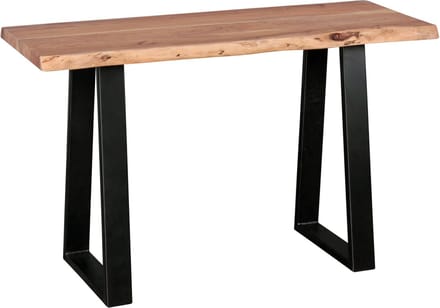 Console tafel GAYA | zwart met hout | 120 x 45 x