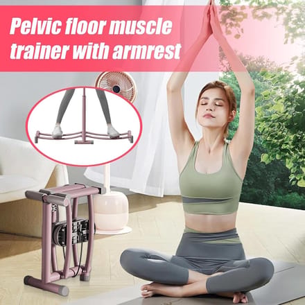 Binnenste Dij Trainer - Bekkenbodem Trainer - Lichaam Vormgeven - Opvouwbaar Ontwerp - 105 cm Lengte - Roze