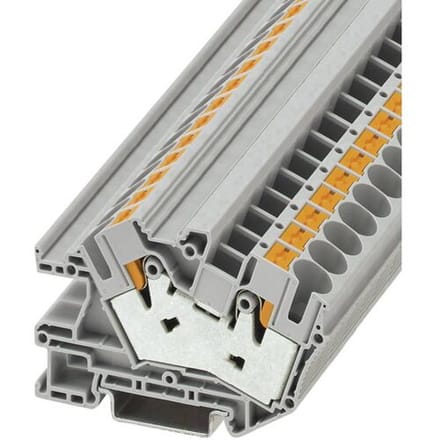 Phoenix Contact 3214029 Doorgangsklem 10.2 mm Spanveer Grijs 50 stuk(s)