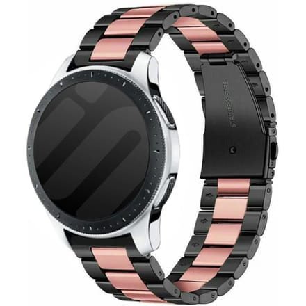 Huawei Watch GT 5 - 46mm stalen band (zwart/roze)