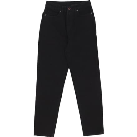 Herenjeans Jeans met bedrukte vlammen en logo Zwart denim