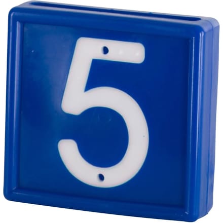 Genummerde markeerkraag om op de armband te schuiven Kerbl N°5 (x10)