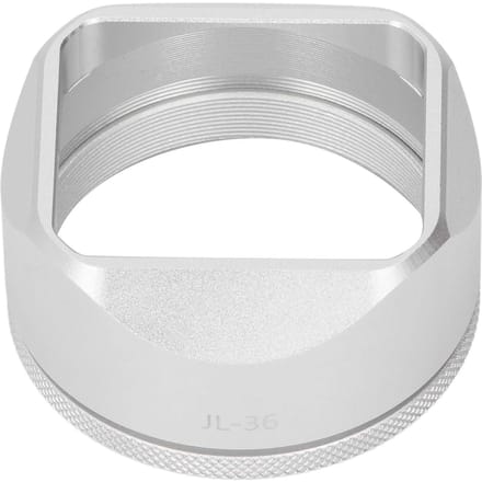 Vierkante Lenskap van Aluminiumlegering Camera Lenskap voor X100VI X100V Camera Extern Filter zilver